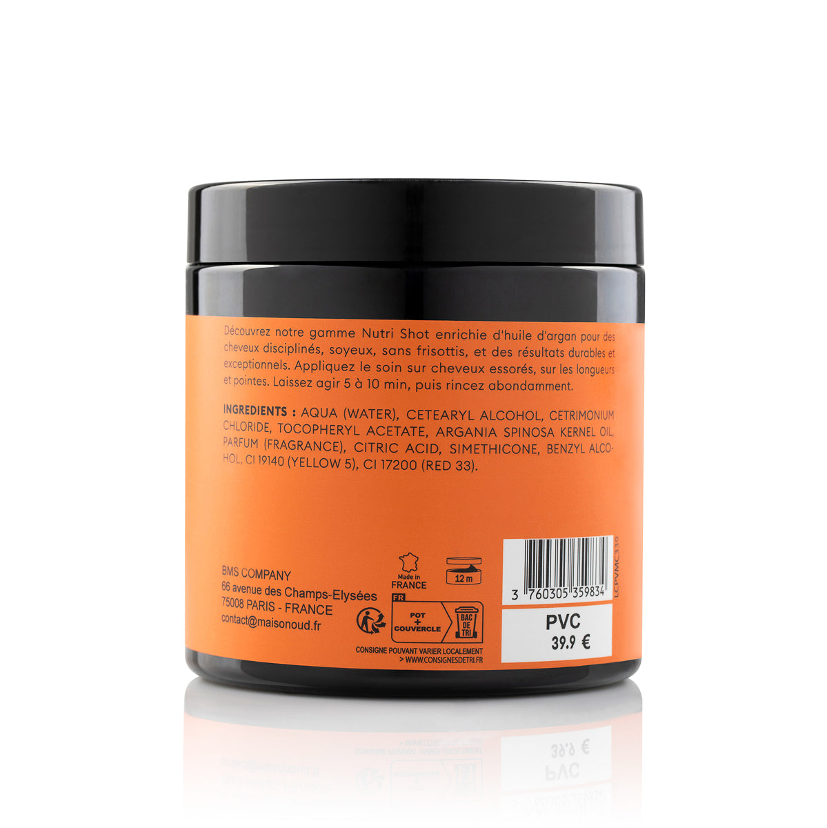 Masque Capillaire Nutri Shot – Kératine, Coco & Huile d’Avocat