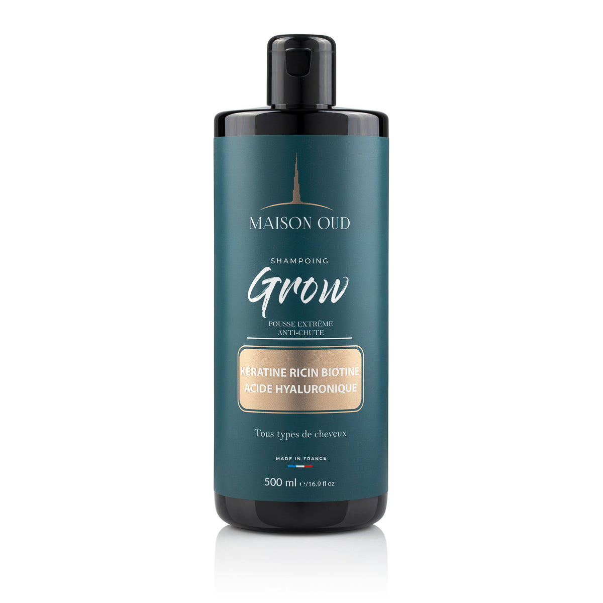 Shampooing Grow – Racine de Ginseng, Biotine & Kératine