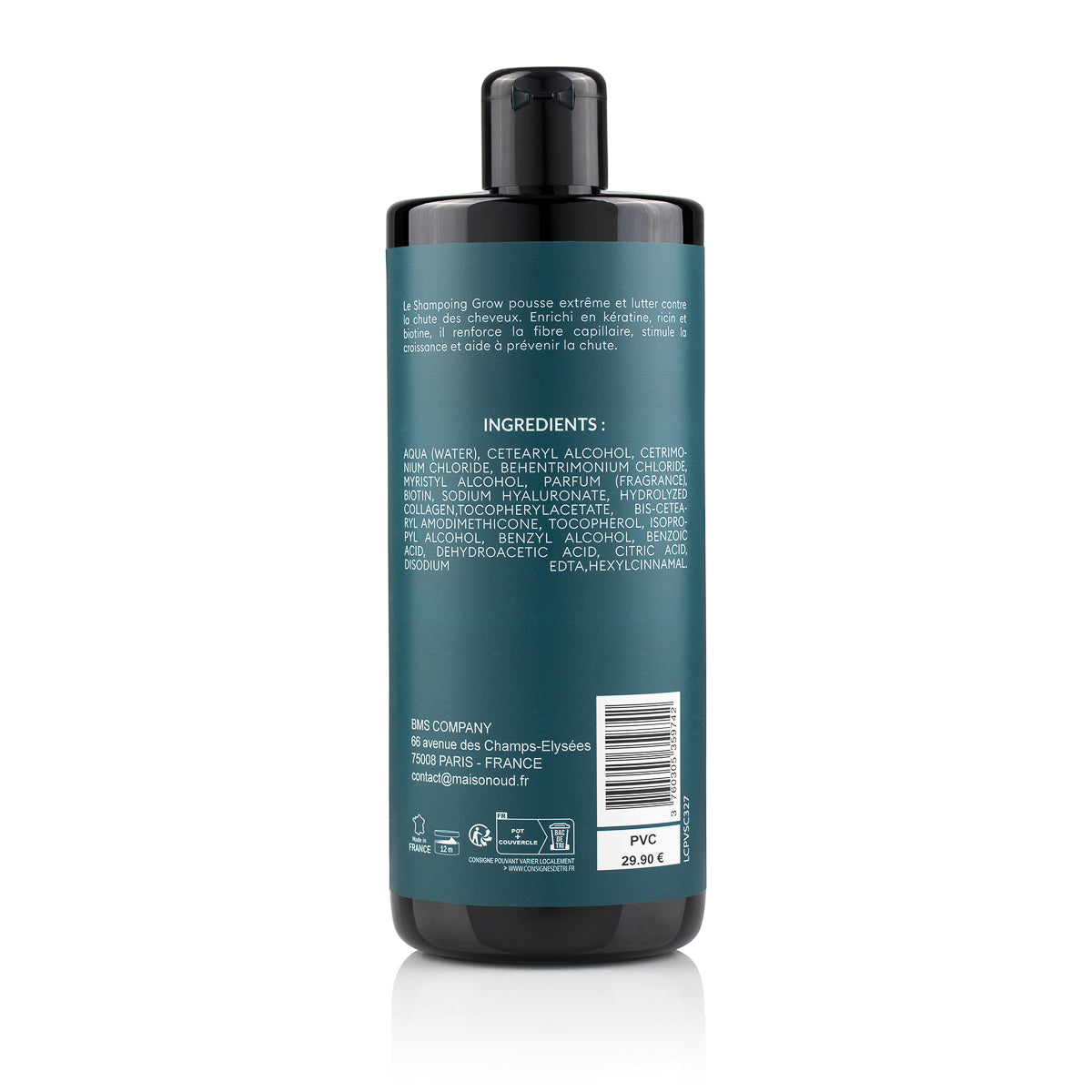 Shampooing Grow – Racine de Ginseng, Biotine & Kératine