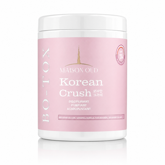 Bo-Tox Korean Crush – Protéine de soie, Ginseng, Camélia, Niacinamide, Vinaigre de riz