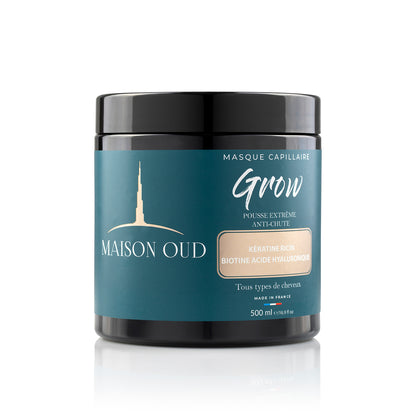 Masque Capillaire Grow – Racine de Ginseng, Biotine & Kératine